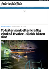 To båter sank etter kraftig vind på Hvaler: - Sjekk båten din!
