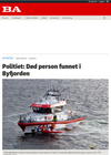 Død person funnet i Byfjorden: Har begynt varsling av mulige pårørende