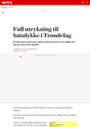 Full utrykning til båtulykke i Trøndelag