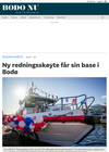 Ny redningsskøyte får sin base i Bodø
