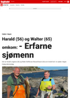 Ulykke i Søgne: Harald (56) og Walter (65) omkom: - Erfarne sjømenn